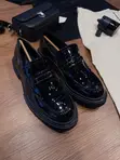 Premium Dior Style Loafers - Black Patent Leather - 1