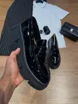 Premium Dior Style Loafers - Black Patent Leather - 2