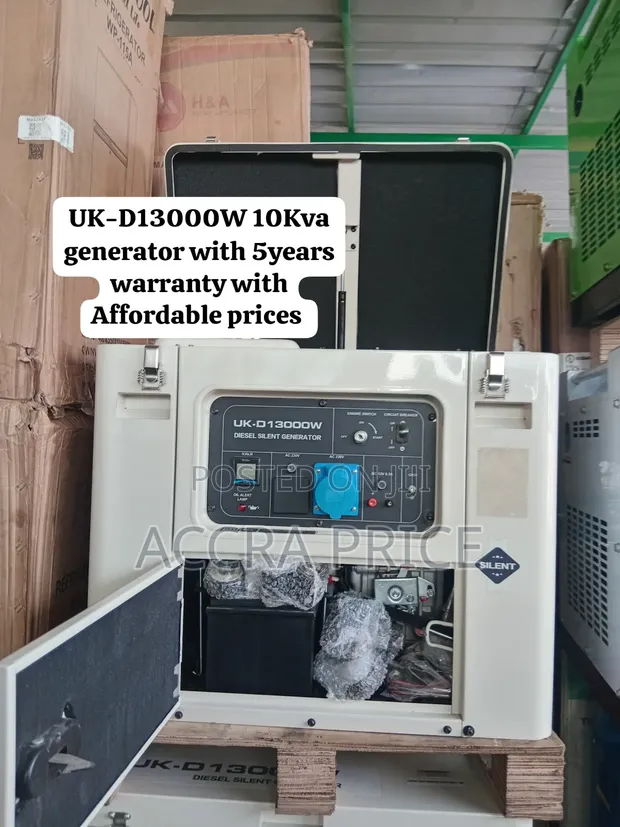 UK-D13000W 10KVA Diesel Generator with 5-Year Warranty - 1