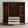 Premium Quality Modern Style Wardrobe with Full Length Mirror Door - 3