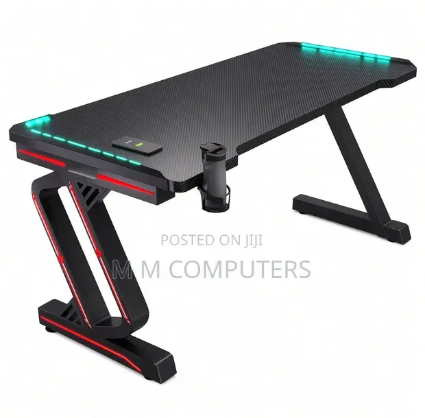 RGB Gaming Desk with CPU Holder (120x60cm) - 1