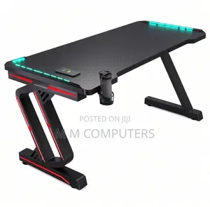 RGB Gaming Desk with CPU Holder (120x60cm)