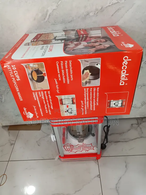 Decakila Popcorn Maker 1.8L - Red - 1