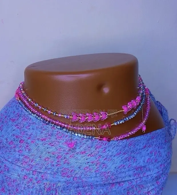 Pink Princess Waist Beads - 1