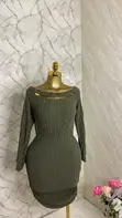 Olive Elegance Dress - 1