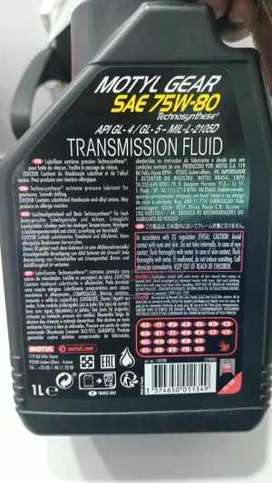 Motul Motyl Gear SAE 75W-80 Transmission Fluid