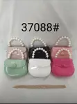 Mini Jelly Handbag with Gold Chain - Waterproof Party Bag - 2