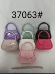 Mini Jelly Handbag with Gold Chain - Waterproof Party Bag - 5