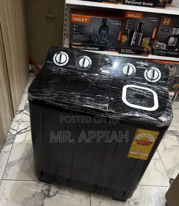 Nasco 7kg Semi-Automatic Washing Machine (Dark Grey) - 1