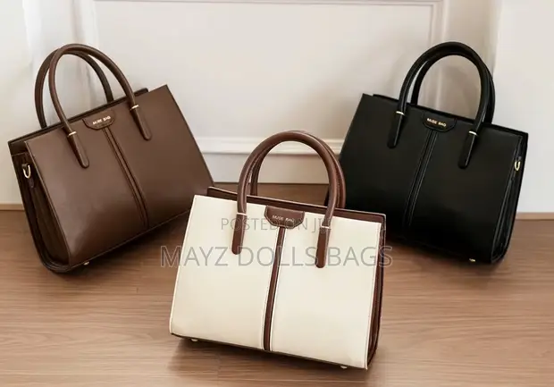 Quality Ladies Handbag Set - Maroon Brown - 2 in 1 - 1