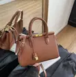 Quality Ladies Handbag Set - Maroon Brown - 2 in 1 - 2
