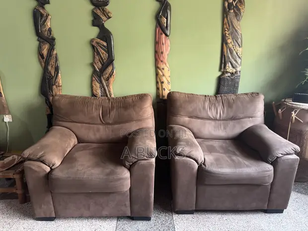 Used Couch Seats - Brown Velvet - 1