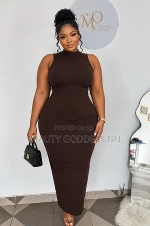 Shein Brown Cotton Dress