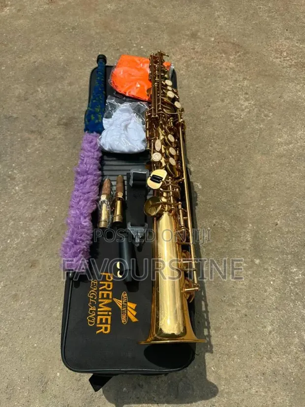 Premier England Sanjiton Straight Soprano Saxophone - 1