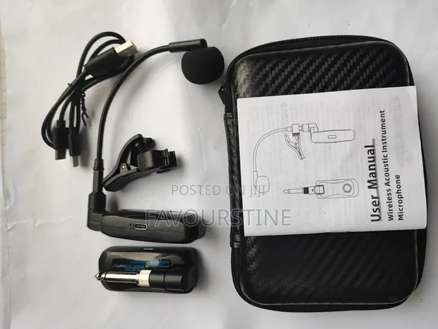 Wireless Rechargeable Microphone for Saxophone & Wind Instruments - 1