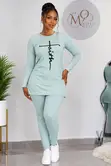 Shein Blue Cotton Loungewear Leggings - Brand New - 2