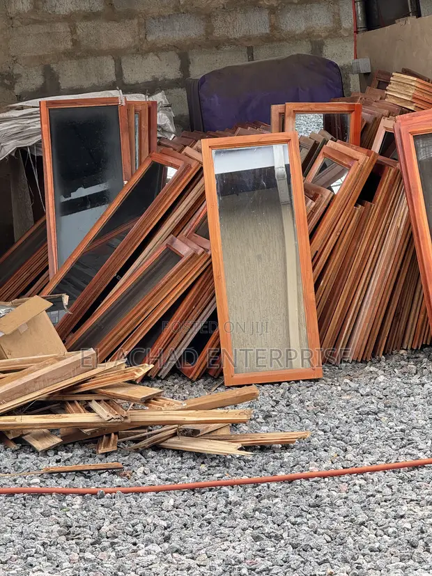 Teak Wood Windows - Used - 1