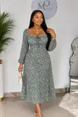 Shein Classic Boho Dress - Multi-Color, Size M - 1
