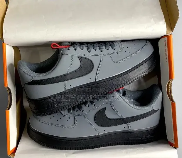 Nike Air Force 1 Low Ash and Black - 1