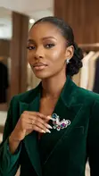 Luxury Crystal Brooch - 2