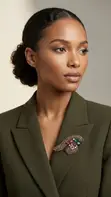 Luxury Crystal Brooch - 5