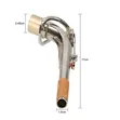 Alto Saxophone Neck - Silver Plated - 4