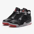 Jordan Retro 4 Bred Leather Sneakers - 2
