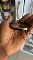 Luxury Minimalist H-Clasp Bracelet - Black Stainless Steel - 3