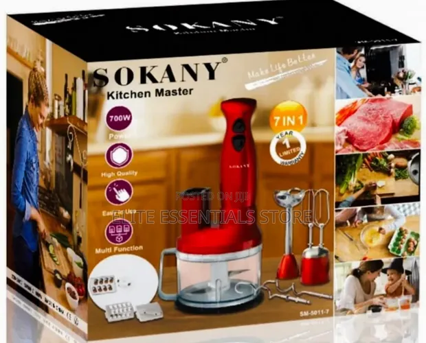 Brand New Sokany 7-in-1 Multipurpose Blender, Chopper, Mixer, Cutter, Slicer - 1