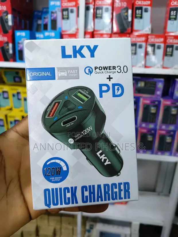 LKY 120W Quick Car Charger - 1