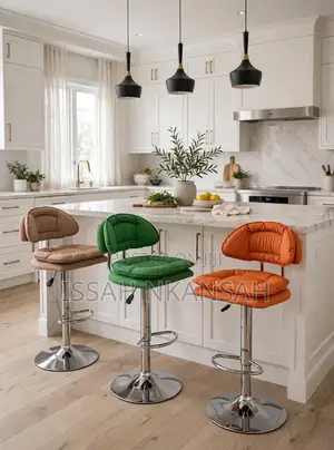 VIG Furniture Rotating Adjustable Height Kitchen Stools