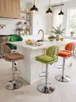 VIG Furniture Rotating Adjustable Height Kitchen Stools - 3