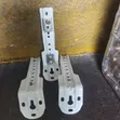 White Metal Curtain Track Brackets (2pcs) - 2