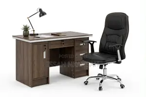 Leather Office Chair and 1.2m Home Office Desk