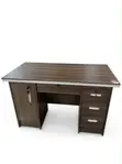 Leather Office Chair and 1.2m Home Office Desk - 4