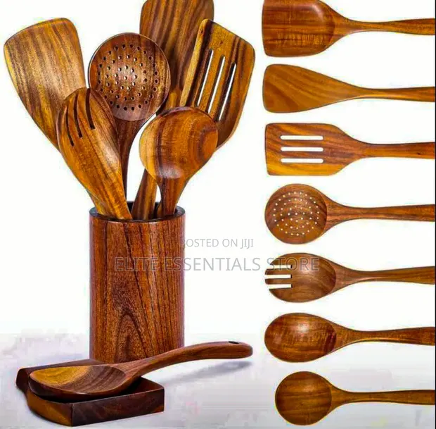 High Quality Wooden Kitchen Tools Set - 1