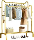 Gold Stand Clothes Double Rack Organizer (150cm) - 2