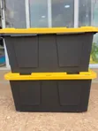 27-Gallon Heavy-Duty Plastic Storage Containers - 1