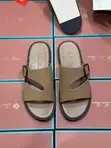 Loro Piana Brown Leather Men's Slippers - 3