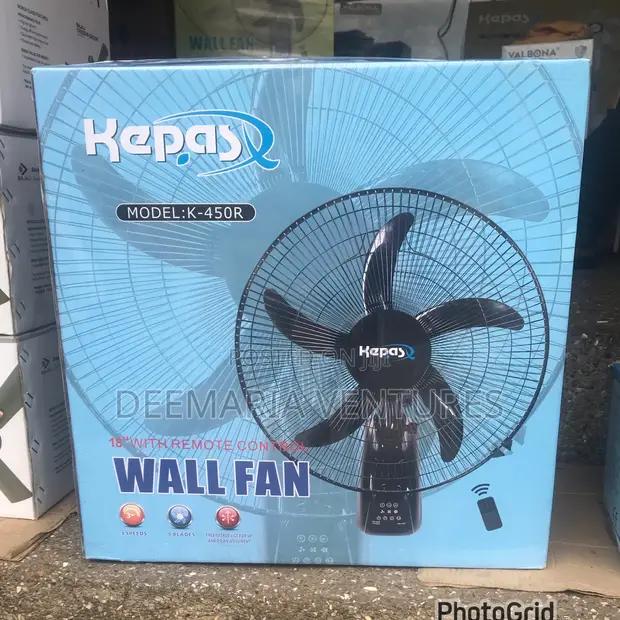Kepas 18-Inch Wall Fan with Remote (Model K-450R) - 1