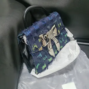 Kurt Geiger Handbag - Navy Blue Tweed