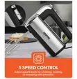 Geepas GHM2001 Hand Mixer | 400W - 4