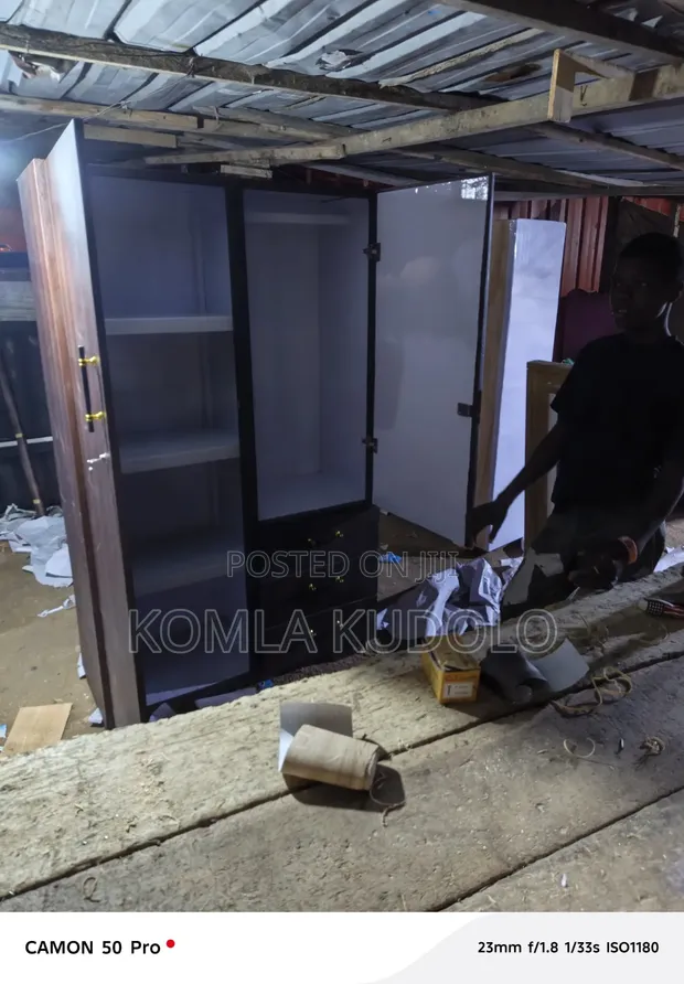 Wood-Mode 2-Door Wardrobe with 3 Drawers - 1