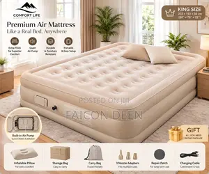 Royal Comfort Automatic Double Air Bed with Built-in Pump