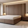 King Size Bed with LED Light - 1