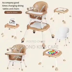Multifunctional 5-in-1 Baby High Chair with Drawing Board
