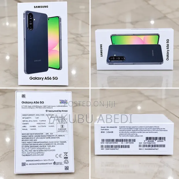 New Samsung Galaxy A56 256GB Black - 1