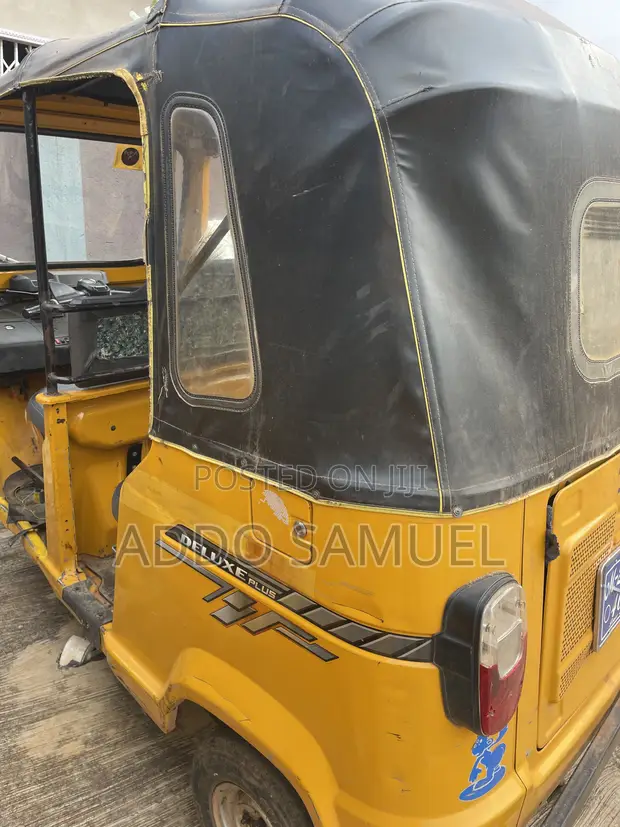 TVS Three-Wheeler Motorcycle - Yellow - 1