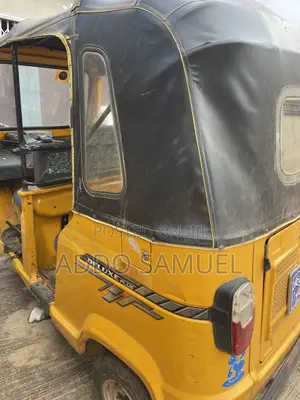 TVS Three-Wheeler Motorcycle - Yellow