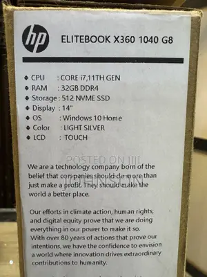 HP EliteBook 1040 G8 Laptop - Core i7, 32GB RAM, 512GB SSD